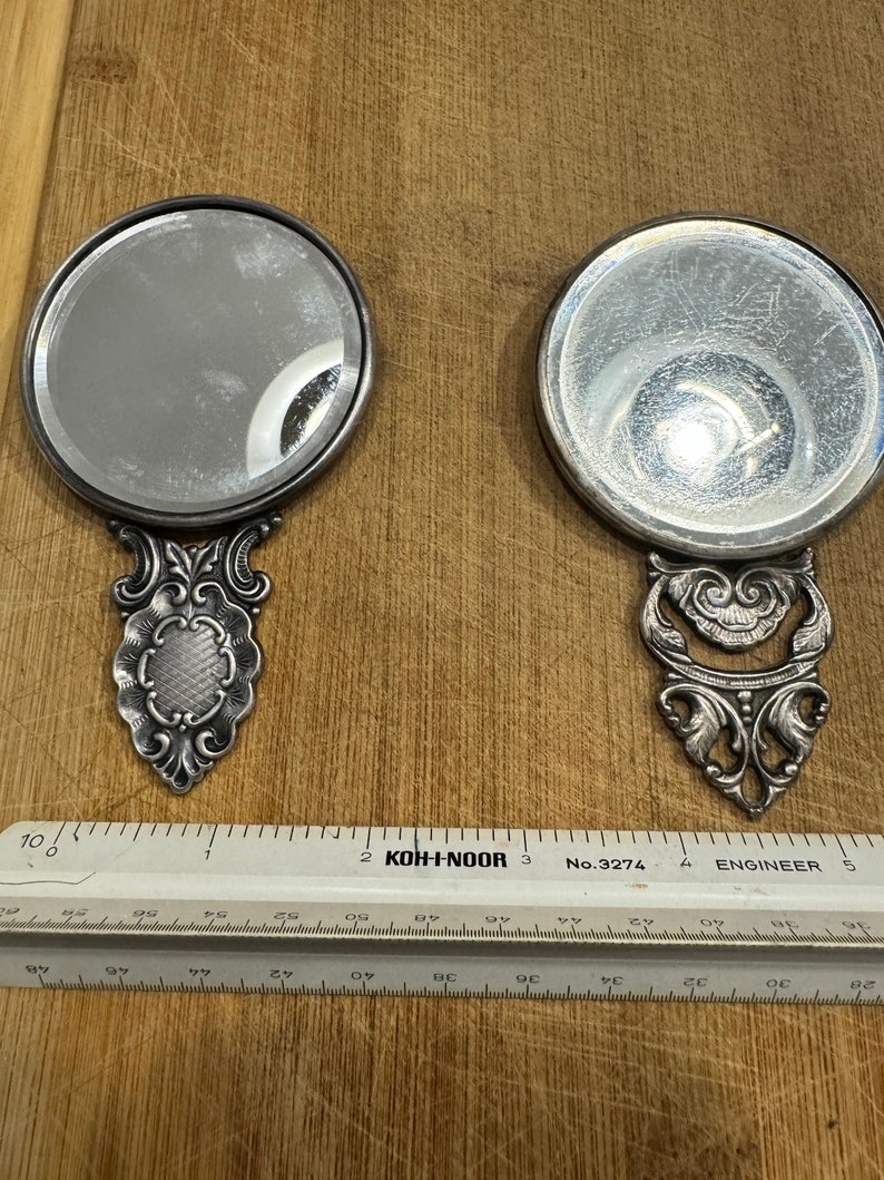 Hans Jensen silver plated Vintage Ladies Pocket/Purse Mirrors image 3