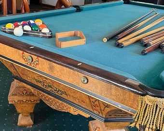 Ballard's J.M Brunswick and Blake Co Brilliant Novelty Pool Table