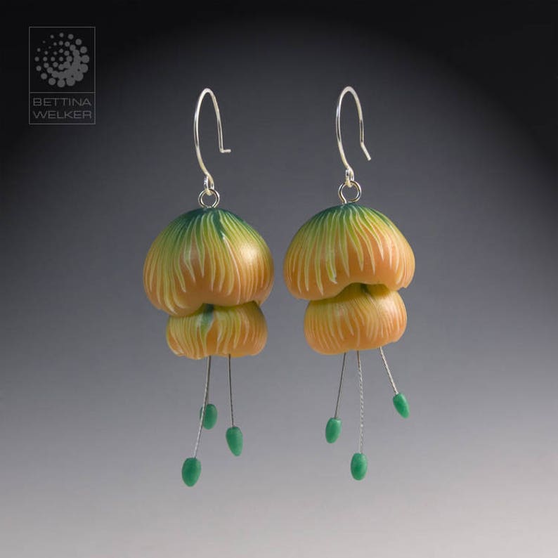 Polymer Clay PDF Tutorial Jellyfish Earrings image 3