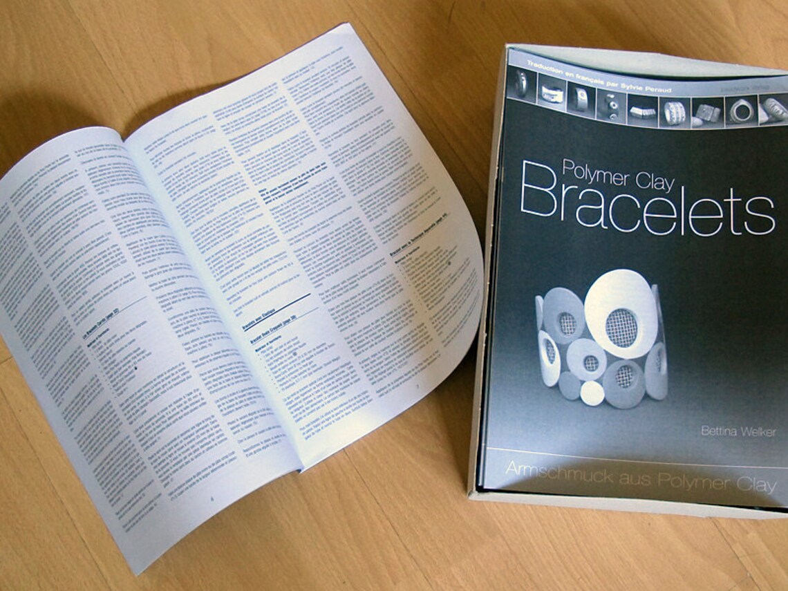 Livre Polymer Clay Bracelets Avec Traduction Française Etsy