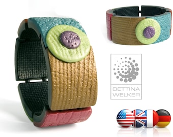 Polymer Clay PDF Tutorial "Textured Tile Bracelet" ENGLISH Version