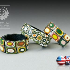 Polymer Clay PDF Tutorial &quot;Simple Retro Style Ring&quot;