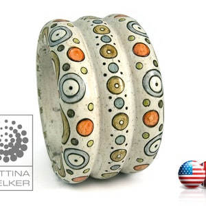Polymer Clay PDF Tutorial &quot;Aquarell Bracelet&quot; ENGLISH Version