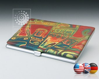 Polymer Clay PDF Tutorial "Scrap Mokume Card Holder"