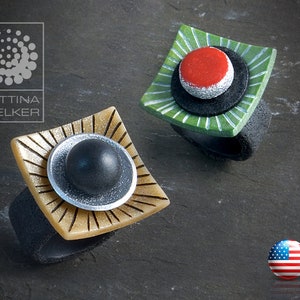 Polymer Clay PDF Tutorial "Interchangeable Rings"