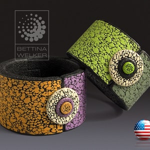 Polymer Clay PDF Tutorial &quot;Hinged Bracelet&quot;