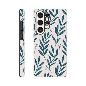 Green Botanical Leaf Phone Case | Custom Fit Protective Cover | Nature-Inspired Design