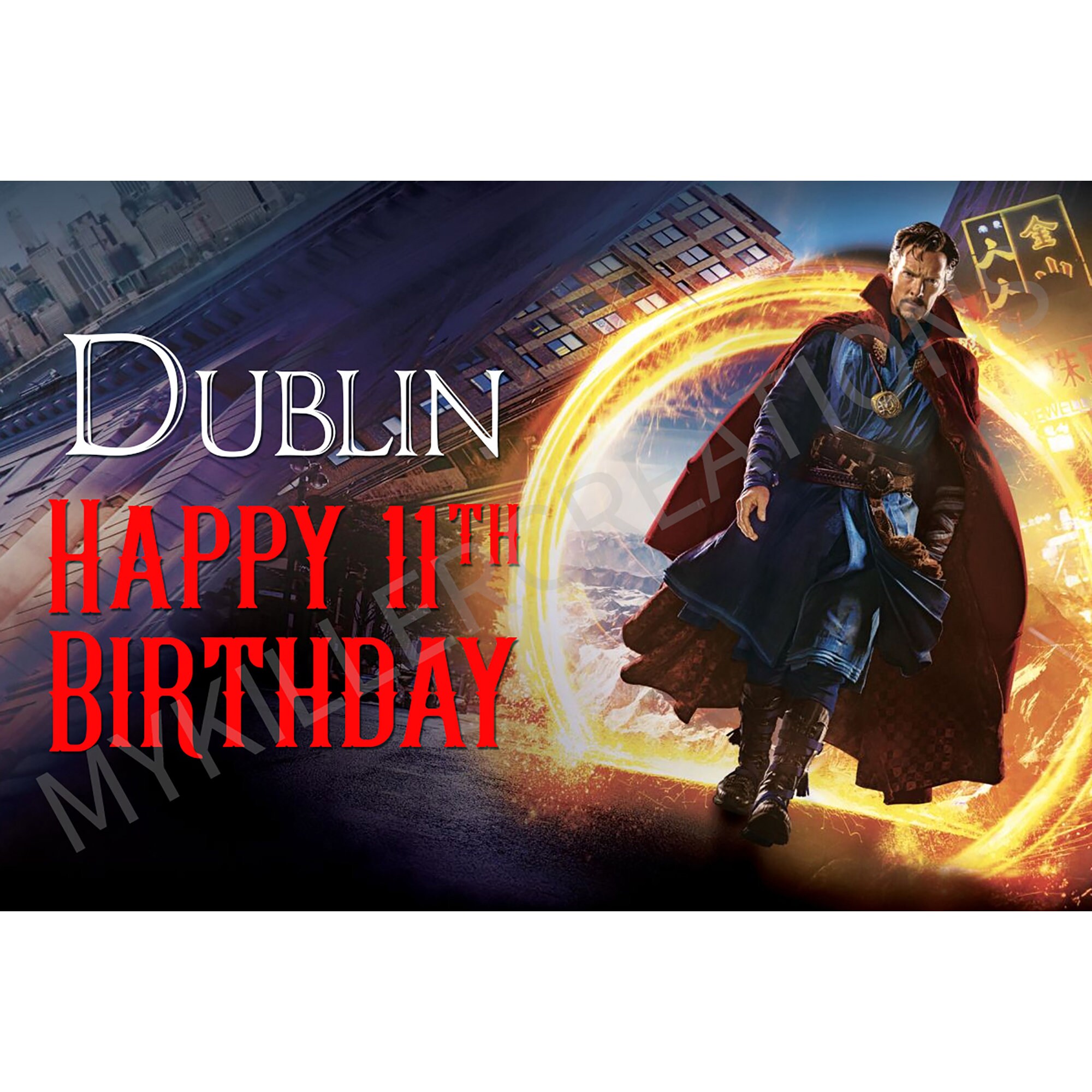 Dr Strange Doctor Strange Birthday Cake Topper Custom - Etsy