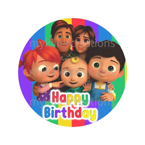 Cocomelon Birthday Smash Cake Topper Digital Print Printable - Etsy