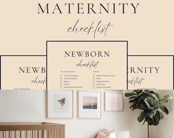 Newborn / Baby checklist, Maternity checklist and Hospital bag checklist