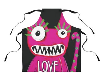 Love-Monster Paule, Junggesellen-/Junggesellinnen-Abschied, Apron (AOP)