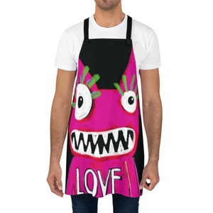 Love-Monster Paule, Junggesellen/Junggesellinnen-Abschied, Apron AOP Bild 4