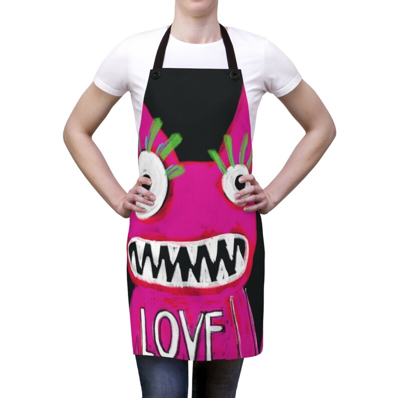 Love-Monster Paule, Junggesellen/Junggesellinnen-Abschied, Apron AOP Bild 3