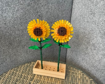 Display Stand for the LEGO Sunflower 40524 planter/ window box case creator