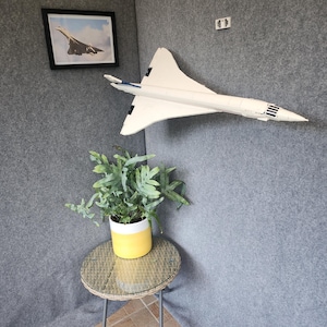 Wall mount for the Lego Icons Concorde 10318 1st class post fixings included