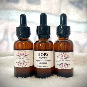 Hops Tincture - Herbal Tincture - Hops -  Sleep Aid - Mood Support - Herbal Support - Hops Extract - Tension Relief