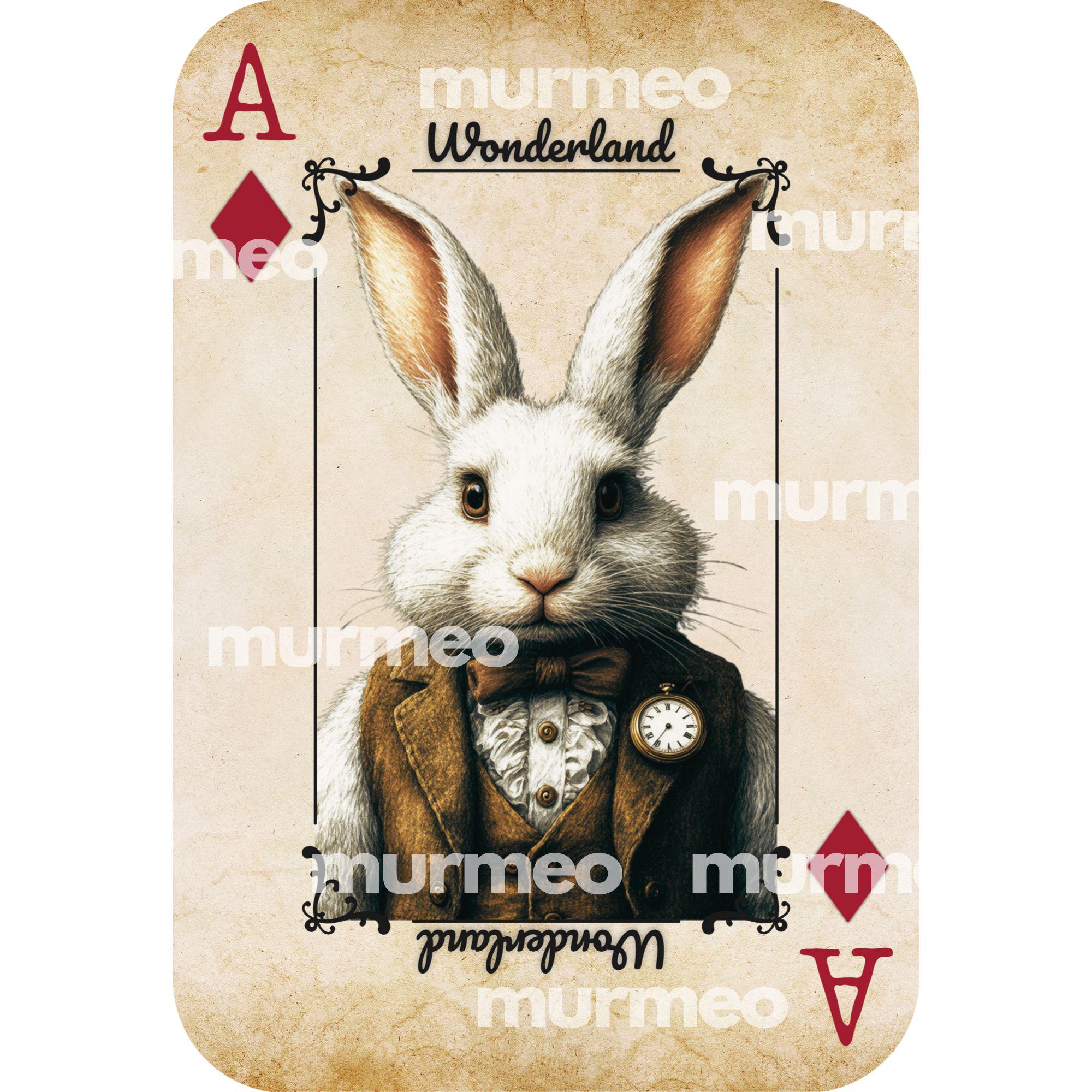 Alice in Wonderland Vintage Playing Cards, Print for Framing, High ...