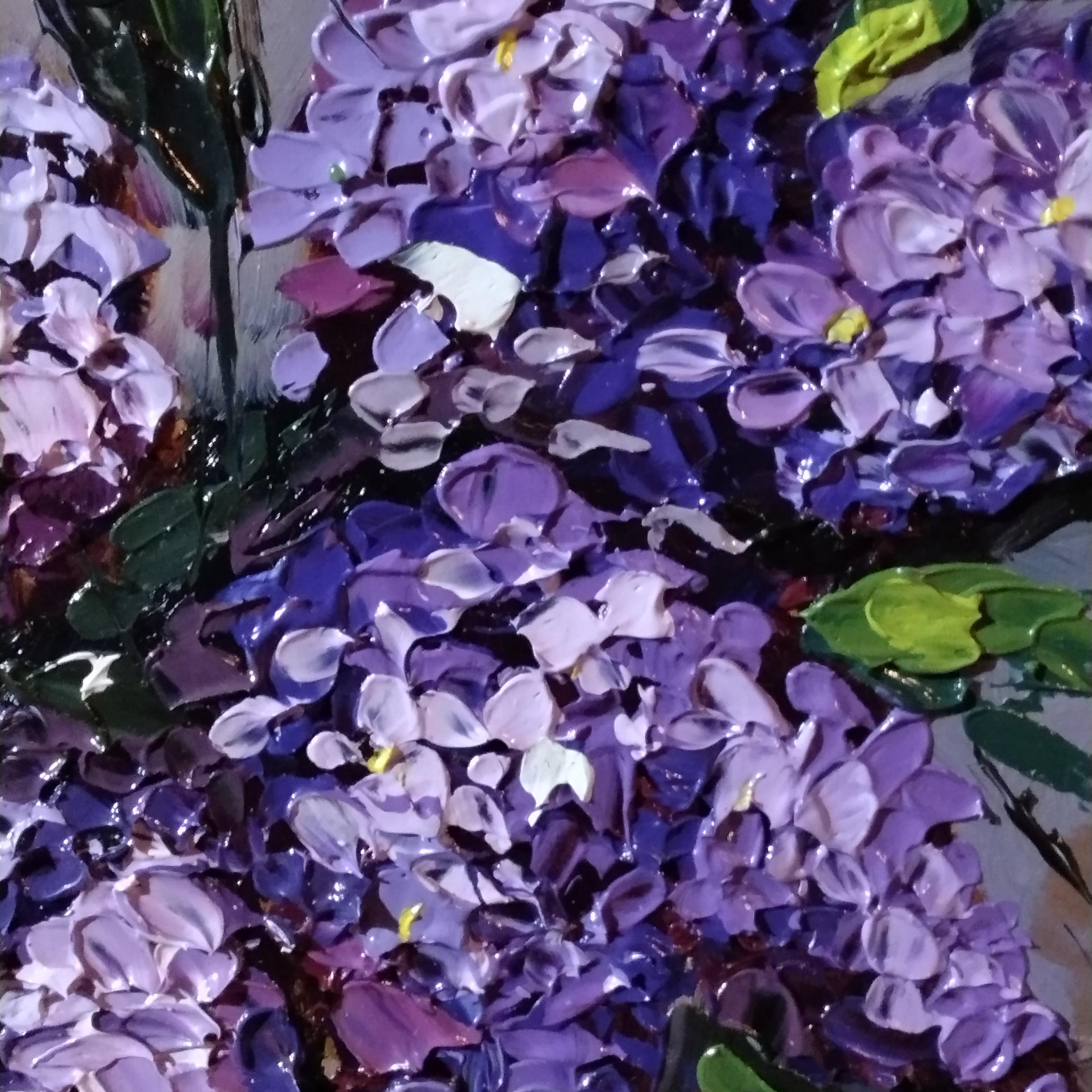 ライラックの油絵 4bd70237143f8aabfc27df1551333c