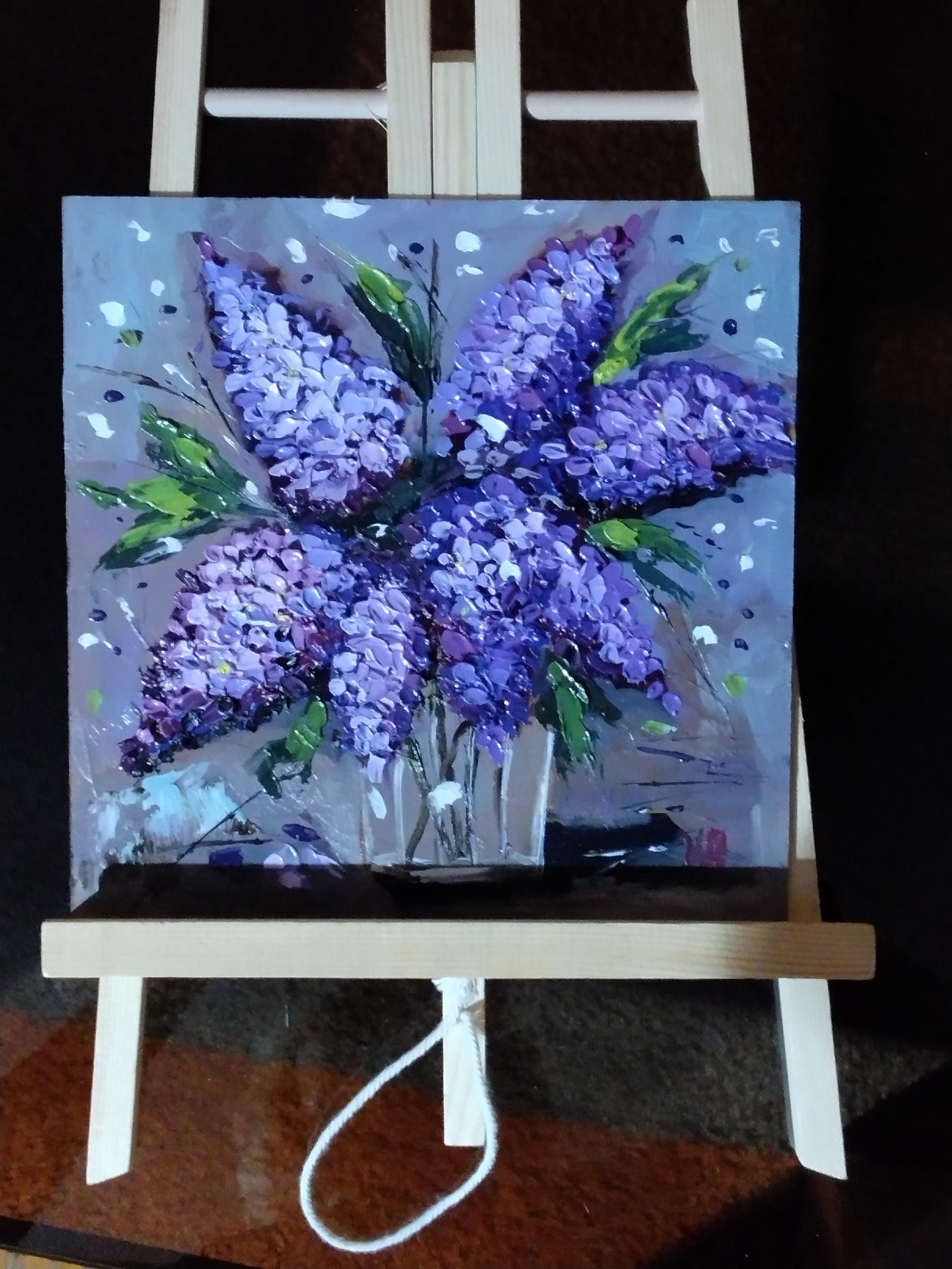 ライラックの油絵 ライラックの油絵 ライラックの油絵 Oct. 9, 2025 9 cm x 9 cm (app. 4
