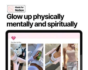 Den ultimata mallen för en upplyst idé | Allt-i-ett-planerare | Den där tjejens idéplanerare | Mål, vanor, hälsa, fitness, välbefinnande, skönhet etc.