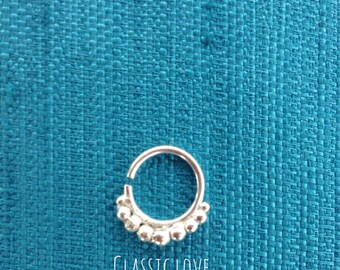 SALE * Classic Love • Septum Piercing,  Septum Nose Ring 92.5% Silver //NP2