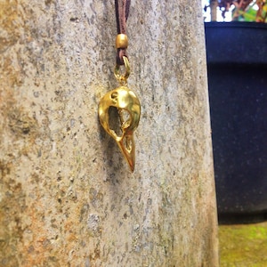 Raven Bird Skull Necklace