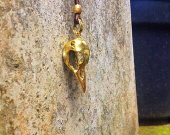 Raven Bird Skull Necklace