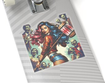 Zombie Lure Sticker - Bold Decal for Horror Enthusiasts and Action Lovers, Slayer of  Macabre, Undead, Dead, and Death!