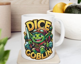Dice Goblin Mug - Energize Your Game Nights and Morning Brews, drinkware for fans of Shiny Math Rocks and Clickety Clacks