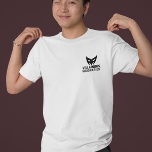Villainous Visionaries T-Shirt | Henchperson in Training Uniform | Evil Internship Tee | Funny Supervillain Gift | Cosplay, Con Merch image 4