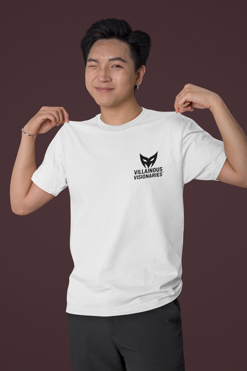 Villainous Visionaries T-Shirt | Henchperson in Training Uniform | Evil Internship Tee | Funny Supervillain Gift | Cosplay, Con Merch image 4