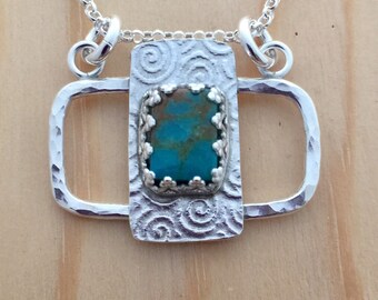 Rectangle Turquoise Pendant