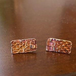 Snake Skin post earrings