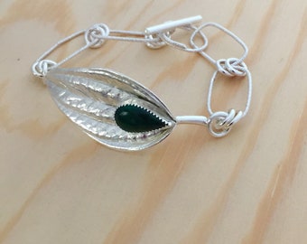 Green Leaf Bracelet size 7 1/2