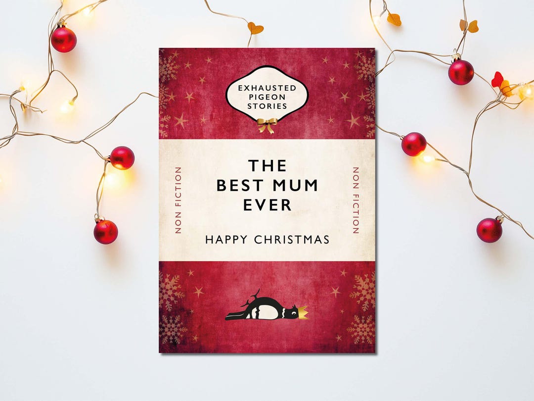 Christmas Card for Mum – the Best Mum Ever – Penguin-style Parody - Etsy