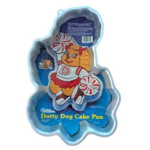 Vintage 1985 Wilton Dotty Dog Cake Pan 2105-3975 Get Along Gang Novelty Baking