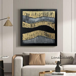 Geometric Abstract Art,Minimalist Abstract Painting,Colorful Oil Painting 3D Texture Painting,Contemporary Painting For Living Room