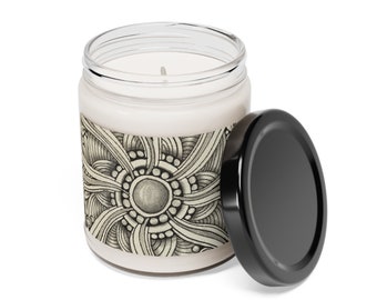 Scented Soy Candle, 9oz - Apple Harvest, Clean Cotton, Sea Salt + Orchid, 8 More - Delicious Smelling Candles, Great Gifts "Solar Orbs"