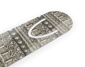 Long Lasting Bookmark, Metal Bookmark, Durable Bookmark, Artsy Metal Bookmark, High Quality Bookmark, Gift for Readers  - Borders