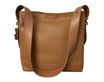 Tote Bucket bag, Genuine Leather ladies bag, full grain leather bag, Hobo bag shoulder hand bag, luxury women’s bag