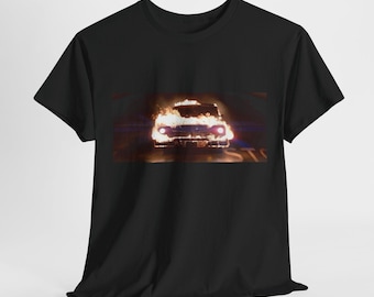 Horror Movie Tee, Christine Flaming Car Shirt, Unisex Tshirt for Fans, Classic Film Shirt, Movie Lover Gift, Vintage Car Tee