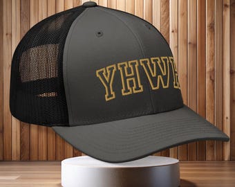 YHWH hat embroidered Yahweh christian cap God inspired snapback faith based truckercap