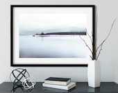 Bangor Pier sea calm smooth winter Wales seascape 12x8 18x12 20x30 20x16 photographic wall art home decor photo big print poster  12x8