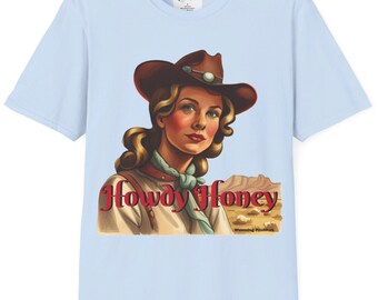 Howdy Honey Cowgirl T-Shirt: Vintage Western Rodeo Tee