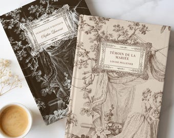 Carnet de notas personalizado, Journal intime prénom, Agenda Coquette Cottagecore vintage, lettres à écrire
