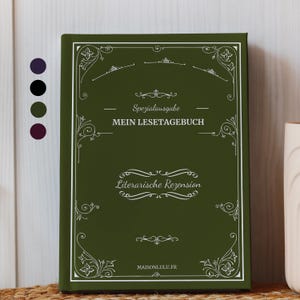 German Literary Critique Journal, Hardcover Reading Notebook, 200 books