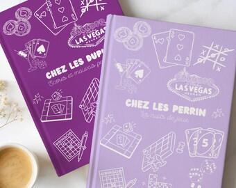 Carnet de notes personnalisé, diario de partituras suivi jeux de société