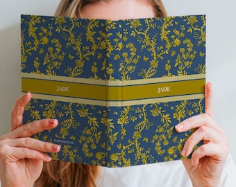 Carnet de notes personnalisé, Journal intime, Agenda Toile de Jouy, Papeterie française