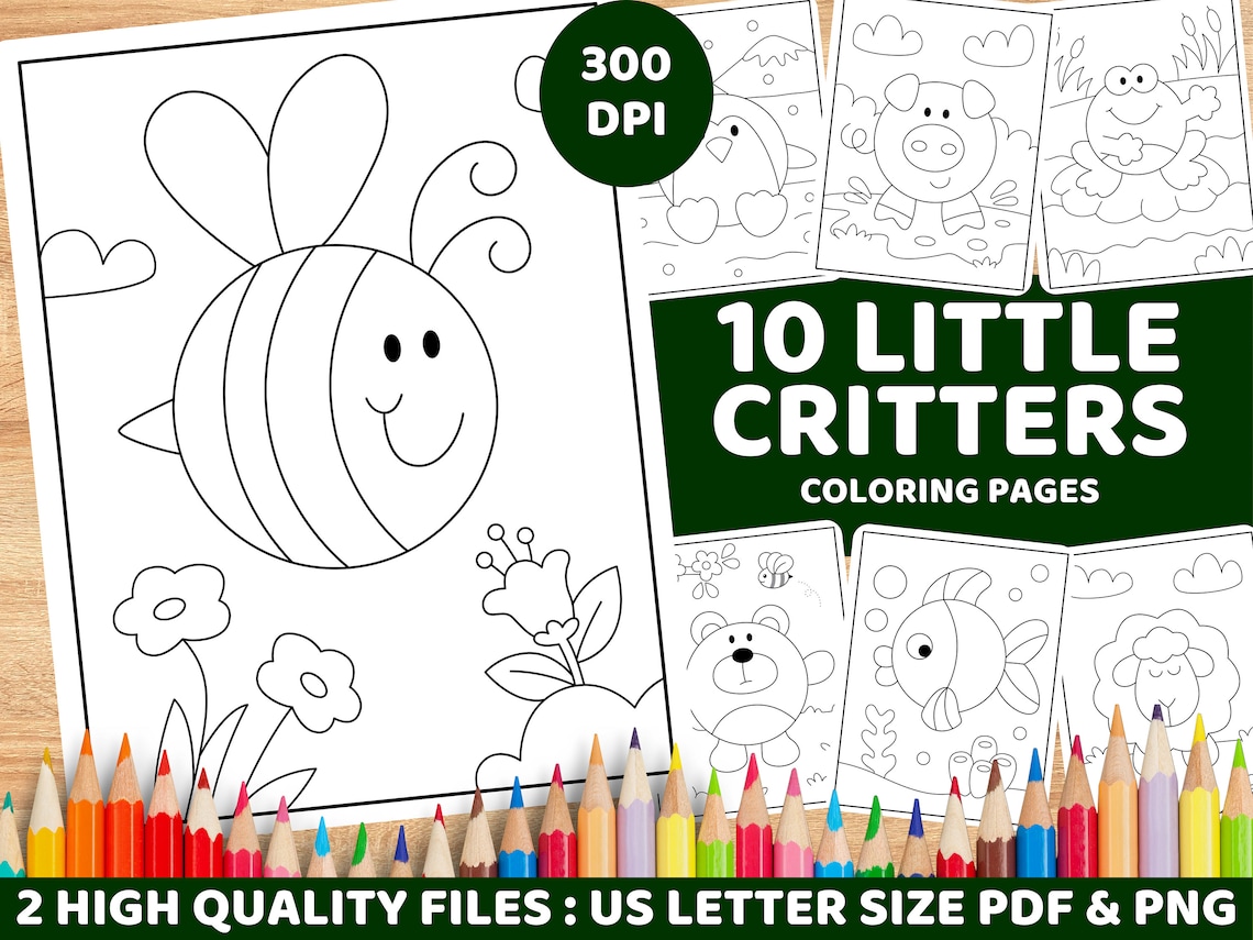 Little Critters 10 Coloring Pages Easy for Kids Adorable Printable ...