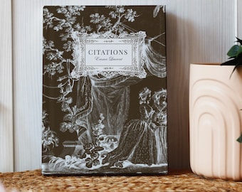 Carnet de notas personalizado con prénom texte, Journal intime, Agenda Vintage